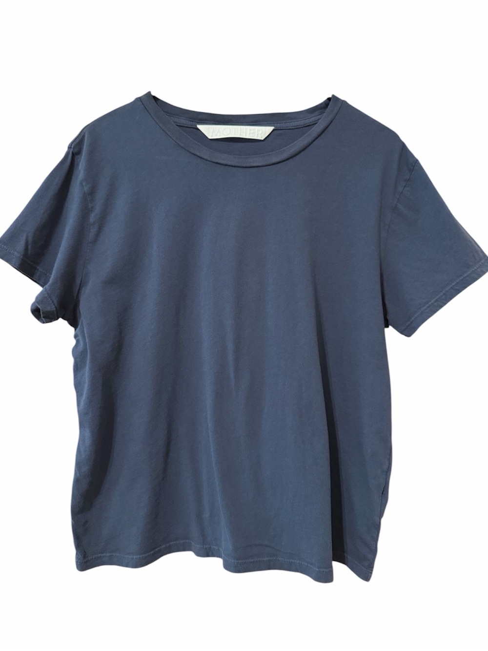 Mother The Lil Goodie Goodie Short Sleeve Tee - Navy Blue - 100% Cotton